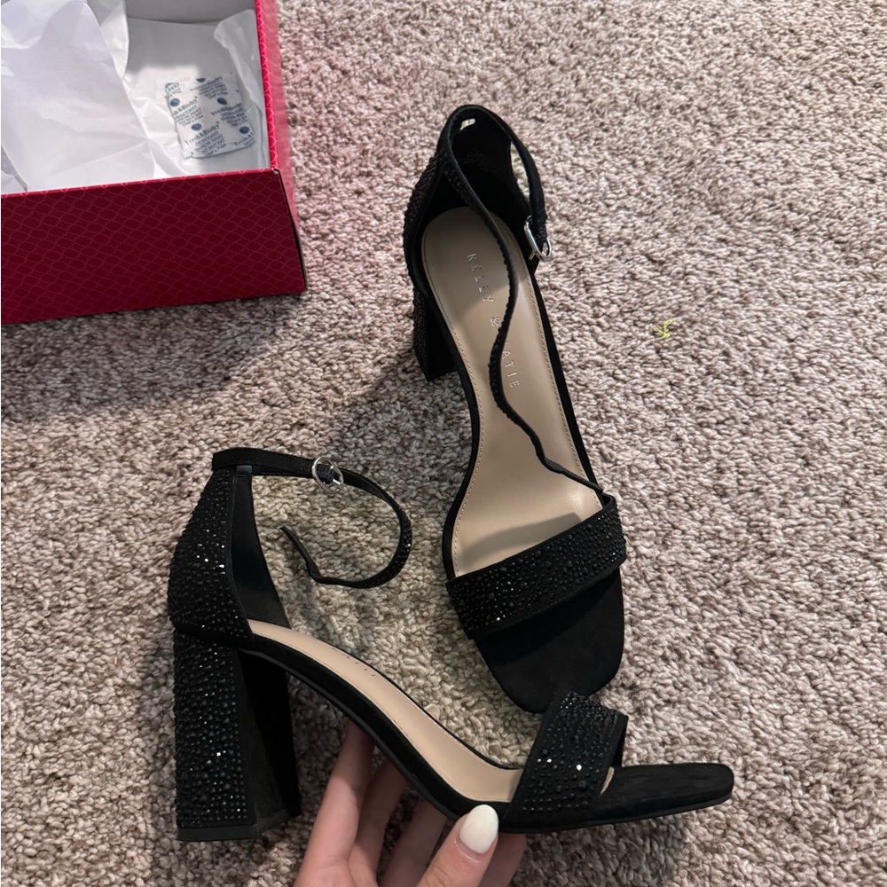 Black sparkly formal shoes!